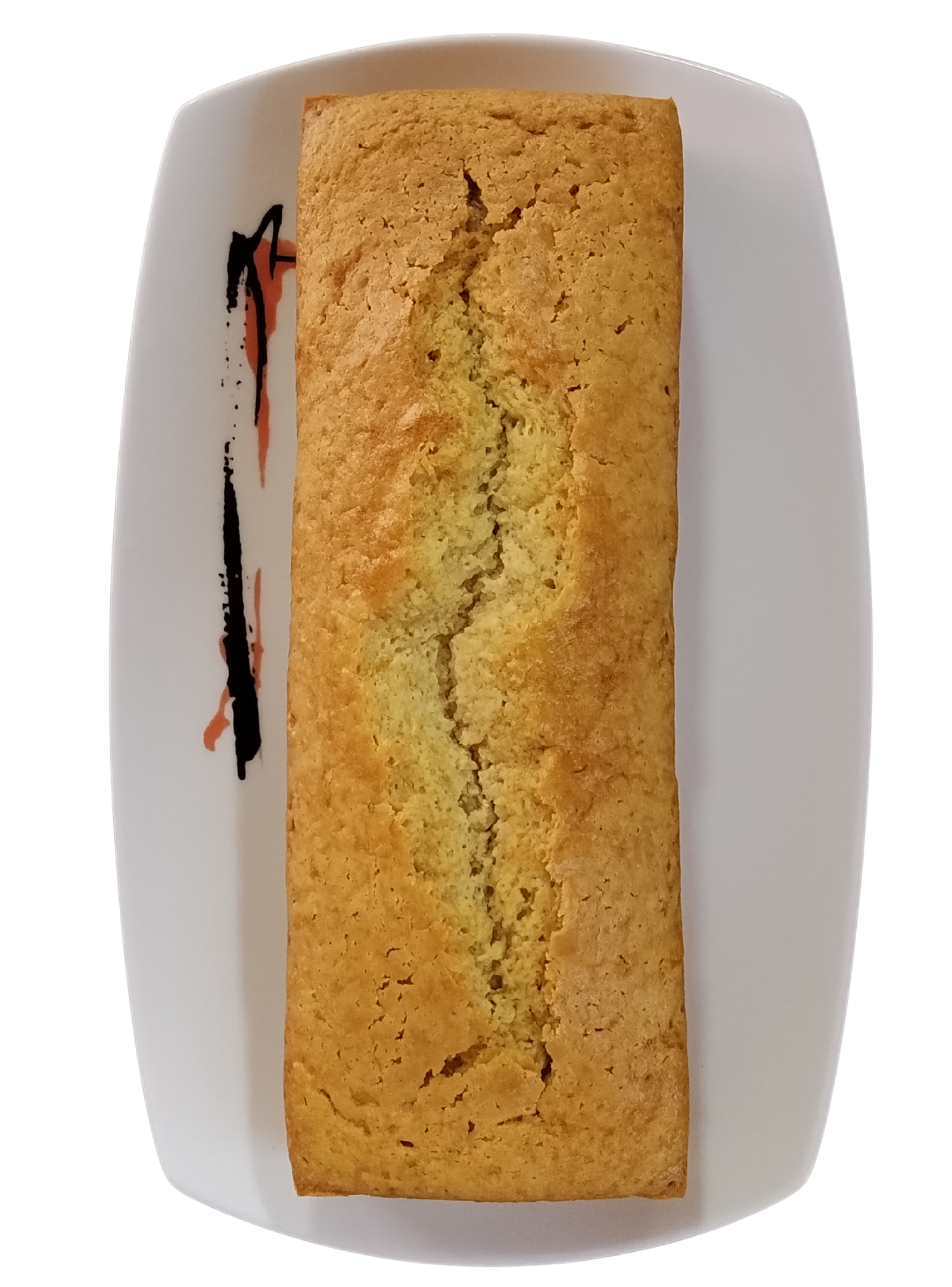 bizcocho leche de coco en plato