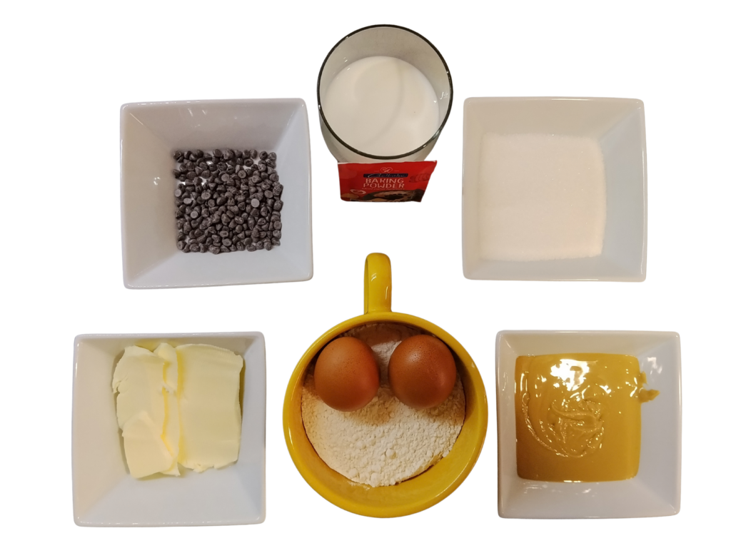 Ingredientes bizcocho de mantequilla de cacahuete