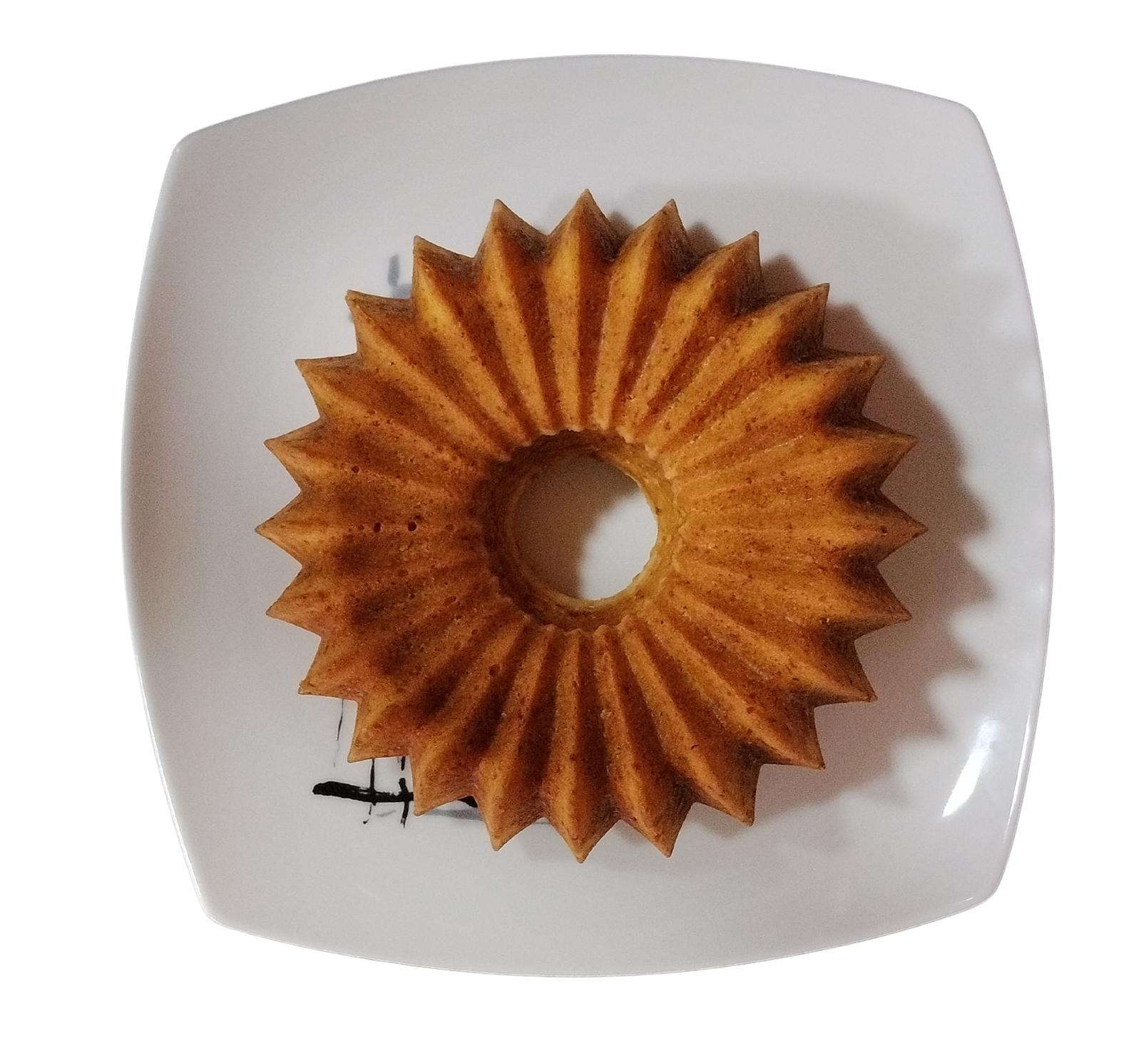 bundtcake de queso mascarpone en plato